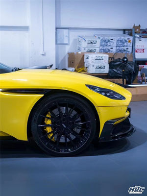 Untuk Aston Martin DB11 Carbon Fiber Body Kit DB11 Upgraded PK Style Carbon Fiber Front Lip Diffuser Spoiler Hood