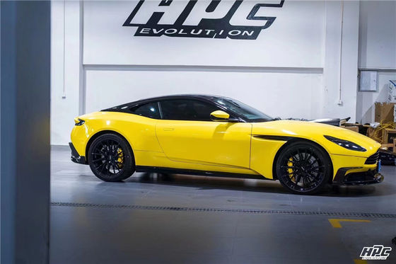 Untuk Aston Martin DB11 Carbon Fiber Body Kit DB11 Upgraded PK Style Carbon Fiber Front Lip Diffuser Spoiler Hood