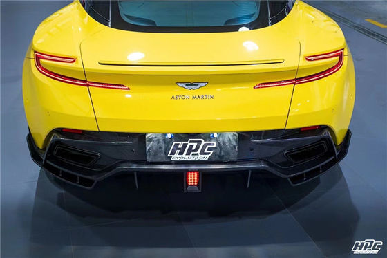 Untuk Aston Martin DB11 Carbon Fiber Body Kit DB11 Upgraded PK Style Carbon Fiber Front Lip Diffuser Spoiler Hood