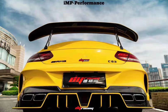 Auto Parts for Mercedes C63 Coupe Spoiler Serat Karbon W205 C63 C63S Upgraded IMP-style GT Tail Spoiler