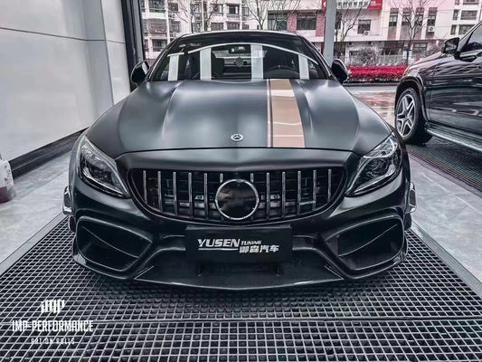 Bagian mobil untuk Mercedes C63 C63S Coupe Body Kit C63 C63S Coupe Upgraded IMP Style Bagian depan dan belakang Bumper Spoiler Body Kit