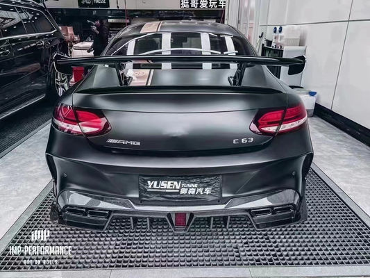 Bagian mobil untuk Mercedes C63 C63S Coupe Body Kit C63 C63S Coupe Upgraded IMP Style Bagian depan dan belakang Bumper Spoiler Body Kit