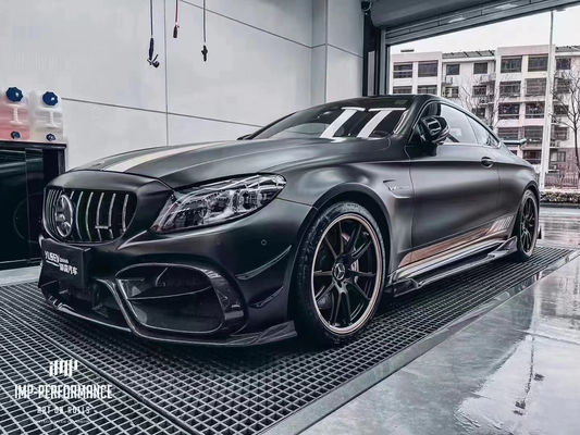 Bagian mobil untuk Mercedes C63 C63S Coupe Body Kit C63 C63S Coupe Upgraded IMP Style Bagian depan dan belakang Bumper Spoiler Body Kit