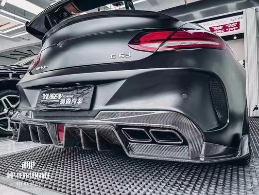Bagian mobil untuk Mercedes C63 C63S Coupe Body Kit C63 C63S Coupe Upgraded IMP Style Bagian depan dan belakang Bumper Spoiler Body Kit