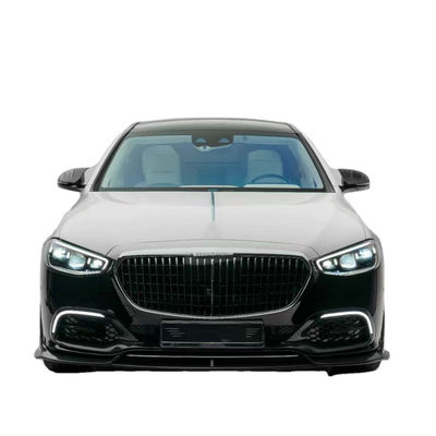 Untuk Mercedes S-Class W223 Maybach Karbon Fiber Body Kit W223 Maybach Upgraded MSY Style Bagian Depan Sekop Diffuser Spoiler