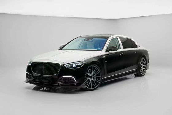 Untuk Mercedes S-Class W223 Maybach Karbon Fiber Body Kit W223 Maybach Upgraded MSY Style Bagian Depan Sekop Diffuser Spoiler
