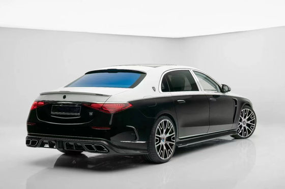Untuk Mercedes S-Class W223 Maybach Karbon Fiber Body Kit W223 Maybach Upgraded MSY Style Bagian Depan Sekop Diffuser Spoiler