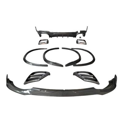 Untuk Mercedes-Benz GLC63 Carbon Fiber Body Kit GLC63 Upgraded Bs Style Carbon Fiber Front Lip Diffuser Spoiler Body Kit