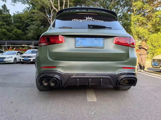 Untuk Mercedes-Benz GLC63 Carbon Fiber Body Kit GLC63 Upgraded Bs Style Carbon Fiber Front Lip Diffuser Spoiler Body Kit