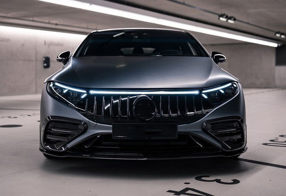 Untuk Mercedes EQS Carbon Fiber Body Kit EQS Upgrade BS Style Carbon Fiber Front Lip Diffuser Spoiler Body Kit