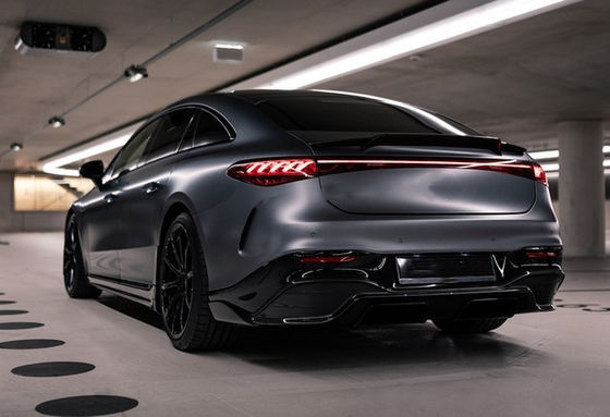Untuk Mercedes EQS Carbon Fiber Body Kit EQS Upgrade BS Style Carbon Fiber Front Lip Diffuser Spoiler Body Kit