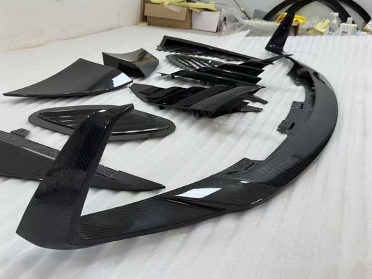 DBS Aston Martin Body Kit Putih 770 Gaya Spoiler Depan Di Mobil Lip Diffuser