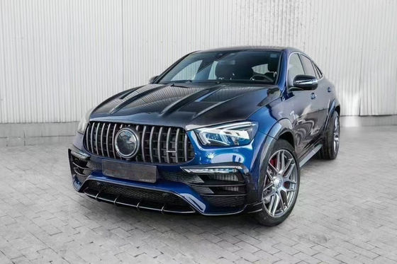 Untuk Mercedes-Benz GLE COUPE Carbon Fiber Body Kit GLE COUPE Upgrades Top Style Carbon Fiber Front Lip Diffuser Widebody Kit