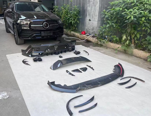 Untuk Mercedes-Benz GLE Coupe Carbon Fiber Body Kit GLE Coupe MSY Style Carbon Fiber Front Lip Diffuser Spoiler Kit