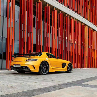 Untuk Mercedes SLS R197 Carbon Fiber Body Kit SLS Upgrades Black Series Style Depan dan Belakang Bumper Spoiler Hood