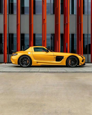 Untuk Mercedes SLS R197 Carbon Fiber Body Kit SLS Upgrades Black Series Style Depan dan Belakang Bumper Spoiler Hood