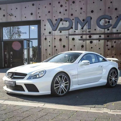 Untuk Mercedes SL R230 Widebody Kit SL R230 Upgraded BS Style Bagian depan dan belakang Bumper Spoiler Widebody Kit
