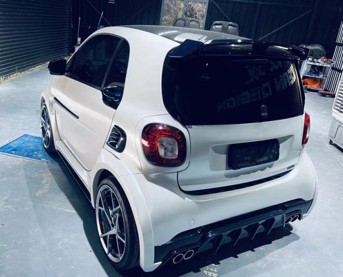 Untuk Mercedes Smart Karbon Fiber Body Kit Smart Upgrades Karbon Fiber Front Lip Diffuser Widebody Kit gaya MSY