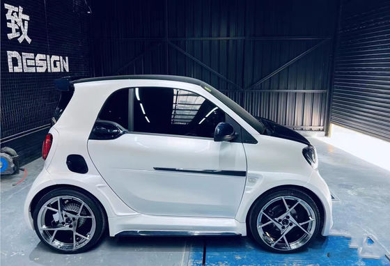 Untuk Mercedes Smart Karbon Fiber Body Kit Smart Upgrades Karbon Fiber Front Lip Diffuser Widebody Kit gaya MSY