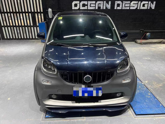 Untuk Mercedes Smart Karbon Fiber Body Kit Smart Upgrades Karbon Fiber Front Lip Diffuser Widebody Kit gaya MSY