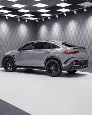 untuk Mercedes-Benz GLE53 63Ccoupe Kit tubuh serat karbon GLE53 63Ccoupe serat karbon depan lip diffuser Spoiler Wide-body kit