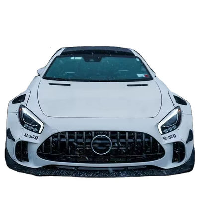 Untuk Mercedes AMG GT Carbon Fiber Widebody Kit AMG GT Upgraded CBE Style Front Lip Diffuser Spoiler Widebody Kit