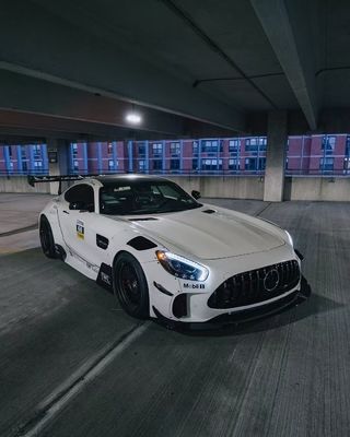 Untuk Mercedes AMG GT Carbon Fiber Widebody Kit AMG GT Upgraded CBE Style Front Lip Diffuser Spoiler Widebody Kit