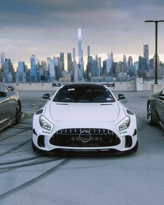 Untuk Mercedes AMG GT Carbon Fiber Widebody Kit AMG GT Upgraded CBE Style Front Lip Diffuser Spoiler Widebody Kit