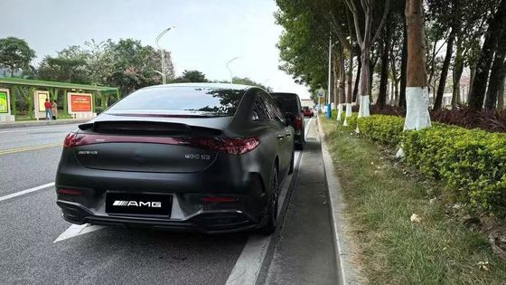 Untuk Mercedes EQE Carbon Fiber Body Kit EQE Upgrade BS Style Carbon Fiber Front Lip Diffuser Spoiler Body Kit