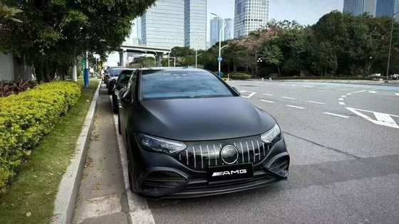 Untuk Mercedes EQE Carbon Fiber Body Kit EQE Upgrade BS Style Carbon Fiber Front Lip Diffuser Spoiler Body Kit