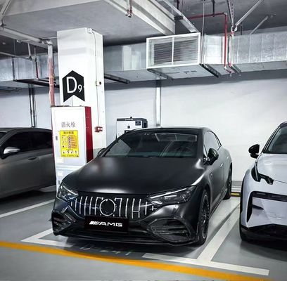 Untuk Mercedes EQE Carbon Fiber Body Kit EQE Upgrade BS Style Carbon Fiber Front Lip Diffuser Spoiler Body Kit