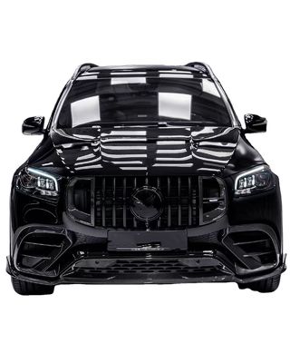 Untuk Mercedes X167 GLS450 Carbon Fiber Body Kit GLS Upgrade BS Style Front Lip Diffuser Spoiler Widebody Kit