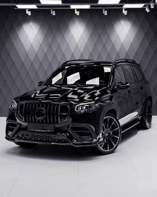 Untuk Mercedes X167 GLS450 Carbon Fiber Body Kit GLS Upgrade BS Style Front Lip Diffuser Spoiler Widebody Kit