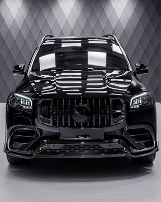 Untuk Mercedes X167 GLS450 Carbon Fiber Body Kit GLS Upgrade BS Style Front Lip Diffuser Spoiler Widebody Kit