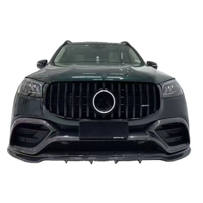X167 GLS450 Mercedes Benz Body Kit LD Gaya Karbon Serat Lip Spoiler Hood
