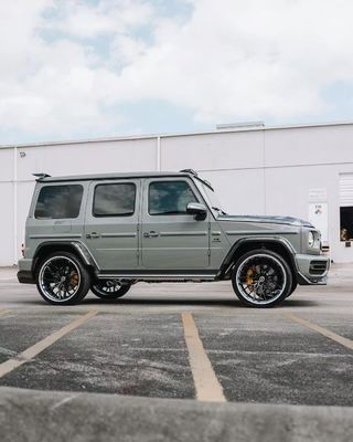 G500 G63 Mercedes Sprinter Body Kit VOS Style Diy Bagian Depan Lip Spoiler Wheel Arch