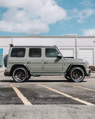 G500 G63 Mercedes Sprinter Body Kit VOS Style Diy Bagian Depan Lip Spoiler Wheel Arch