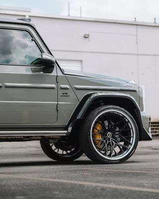 G500 G63 Mercedes Sprinter Body Kit VOS Style Diy Bagian Depan Lip Spoiler Wheel Arch