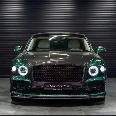 Bentley Flying Spur Fiber Carbon Body Kit Flying Spur upgrade gaya MANSORY depan lip diffuser Spoiler hood body kit