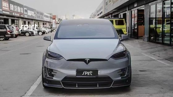 Tesla model X Carbon Fiber Body Kit model X Carbon Fiber depan lip diffuser Spoiler hood roda lengkungan lebar kit tubuh